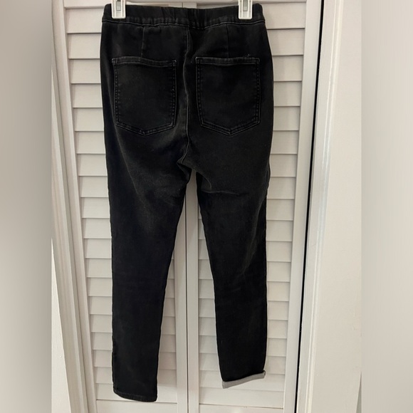 Express Elastic Waist Denim Pants- Size M - Picture 2 of 3